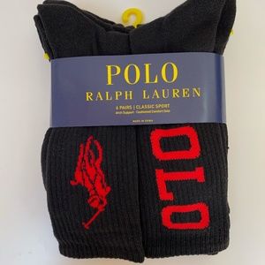 Polo Ralph Lauren Classic Sport Cushioned Arch Support Socks 10-13